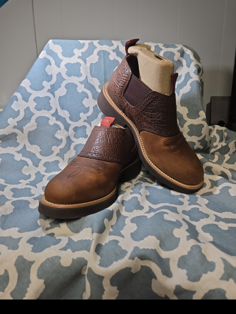 Twisted X Men's Cow Dog Shoes 7.5M